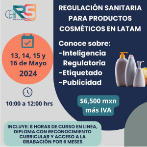Curso Regulacion Sanitaria Productos en LATAM mayo 2024