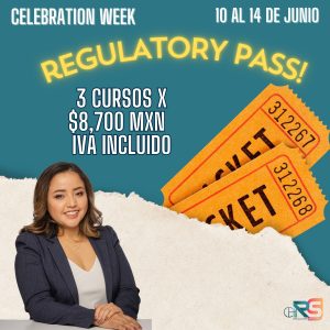 Es momento de Celebrar! La mejor de forma de celebrar mi cumpleaños es compartiendo y dándote beneficios a ti en esta semana Toda una semana de celebración para que aproveches nuestra oferta exclusiva de Regulatory Pass y tomes nuestros cursos! Vigencia del 10 al 14 de Junio