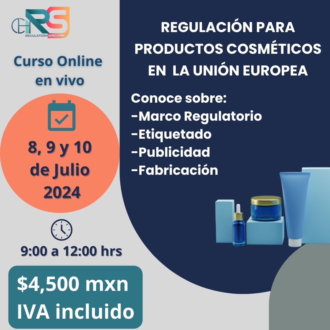 Curso Regulación de Productos Cosméticos en la Unión Europea